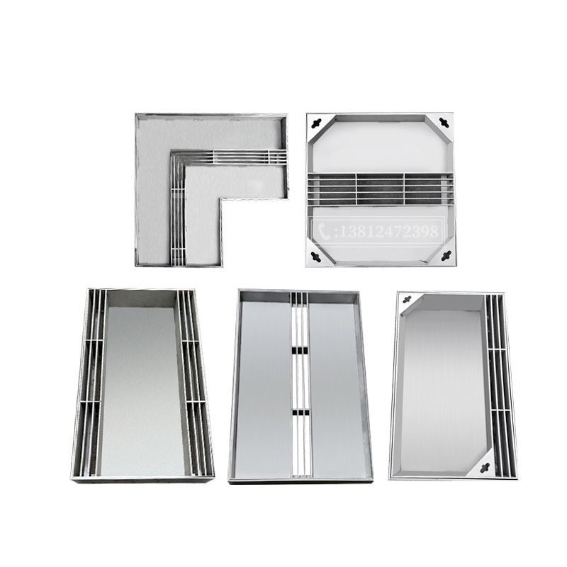 成品201不锈钢雨水口排水井盖阴阳井缝隙式检查井装饰防臭窨井盖