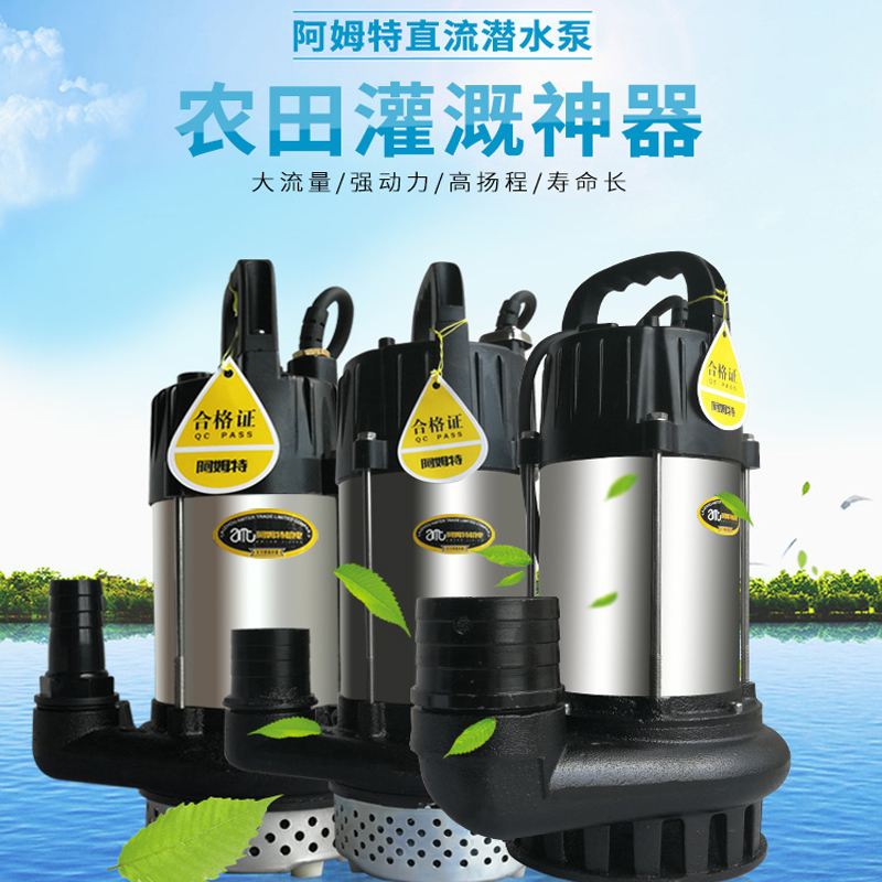 0V72V无刷智能直流潜水泵2V8V电动车抽水泵洗车家用井水泵