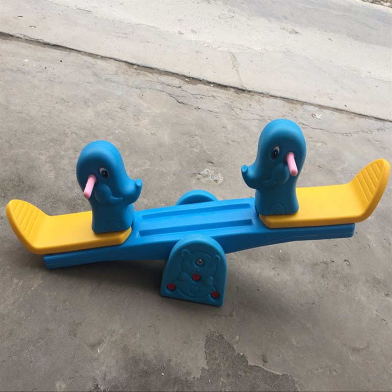 人摇马儿童室内外跷跷板幼儿园加厚塑料摇马木马宝宝