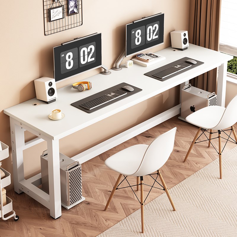 简易人电脑桌台式家用卧室学生写字桌工作台长方形一体学习书桌