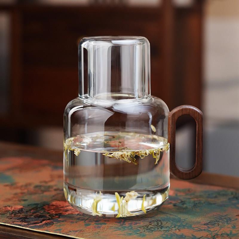 全度玻璃冷水壶凉水冷泡壶耐高温加厚大容量冷萃泡茶壶装扎壶