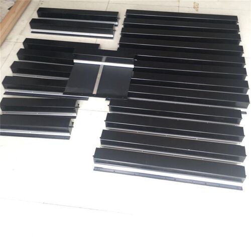 伸缩式钢带卷帘防护罩设计制作箱体式防护帘机床导轨防尘罩