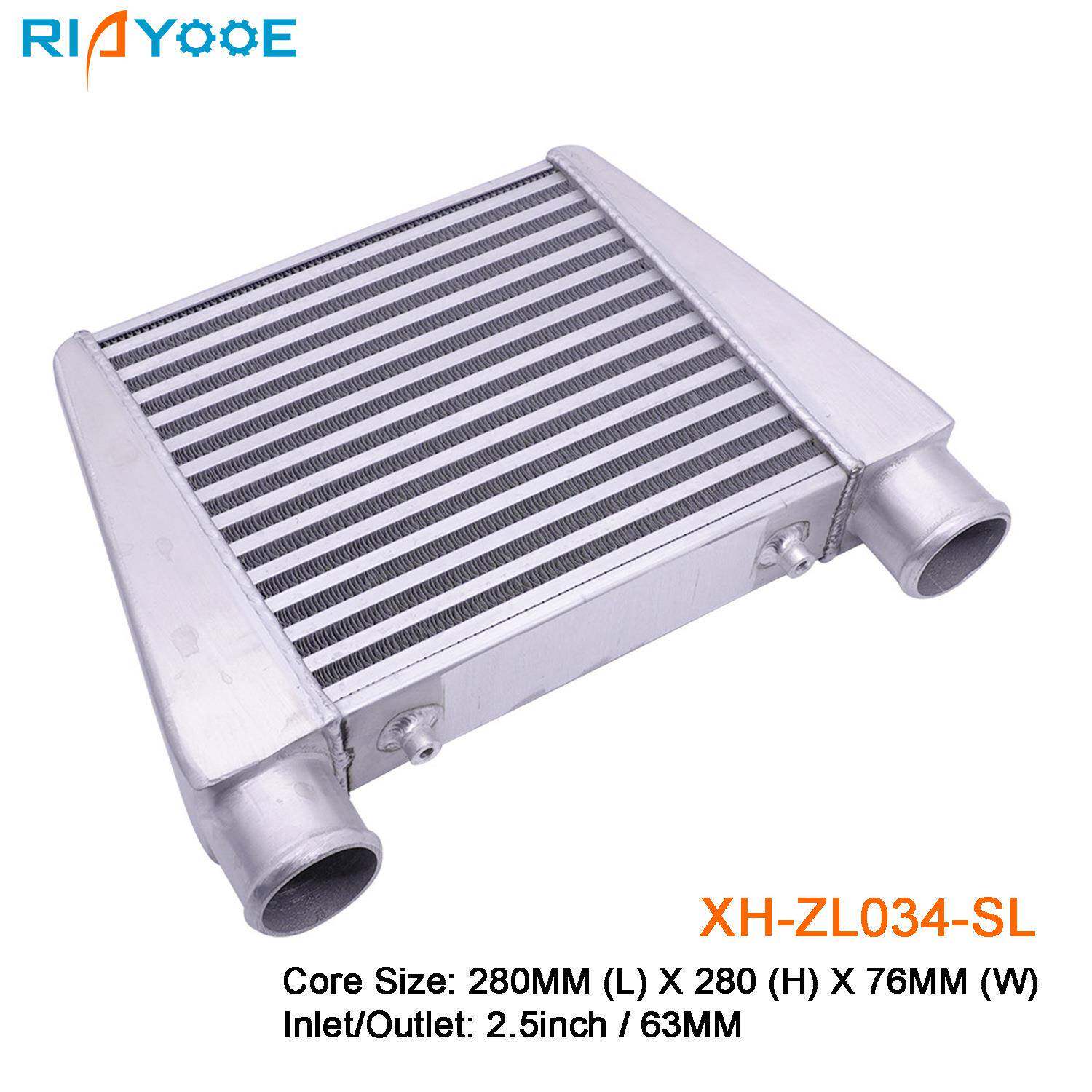汽车中冷器通用280x280x76mm-65MM进气涡轮散热器改装铝制管式