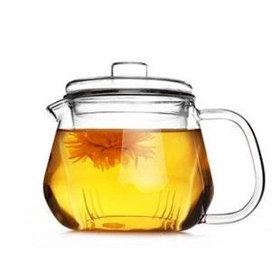 生产耐热玻璃茶壶 无色透明 过滤泡花茶壶 可加热 耐高温玻璃壶