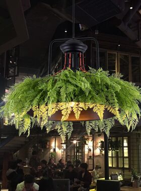 绿植物吊灯音乐餐厅酒吧吊灯清吧酒馆吊灯焼烤吧火锅店工业风吊灯
