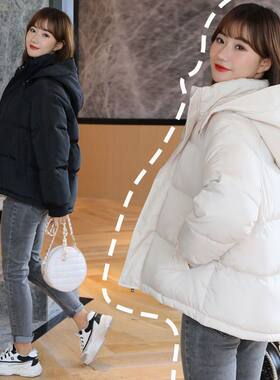 棉衣女冬季2023年新款韩版学生面包服短版棉袄加厚小个子棉服外套