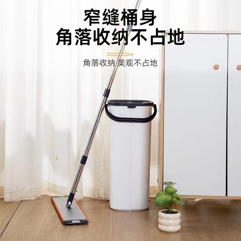 铝合用金刮刮乐手净洗平板大无品牌/拖把带免桶套装家一懒人墩布