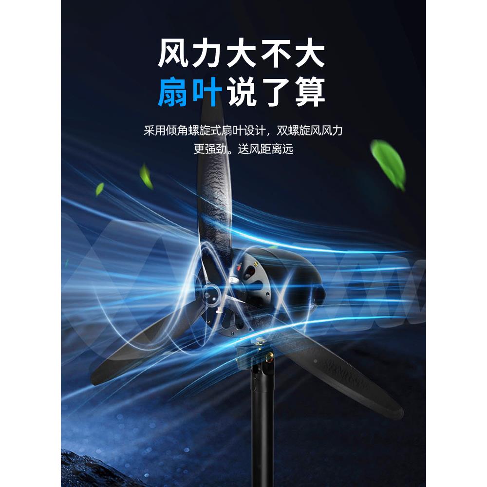 长城工电风扇地强力业落风扇功率牛角扇壁挂式除FS75A 29甲醛大风