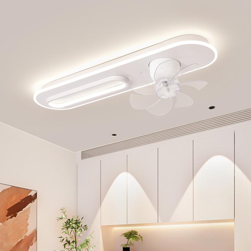 护眼餐厅风扇灯超客薄智无品牌/能静灯音风扇房间厅大头风力摇吊