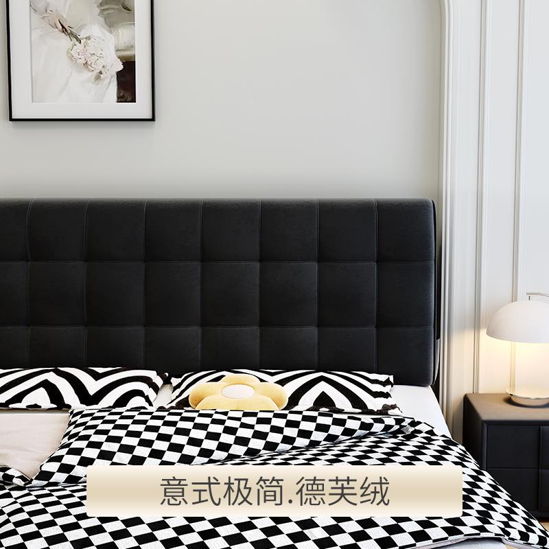意式极简黑白床头靠垫包888套罩靠背靠枕潮人榻风榻软米卧改室造