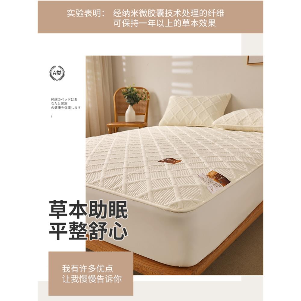 类原棉202棉4年A新款四季床笠夹棉床单件全床席梦思床垫保罩EXT护