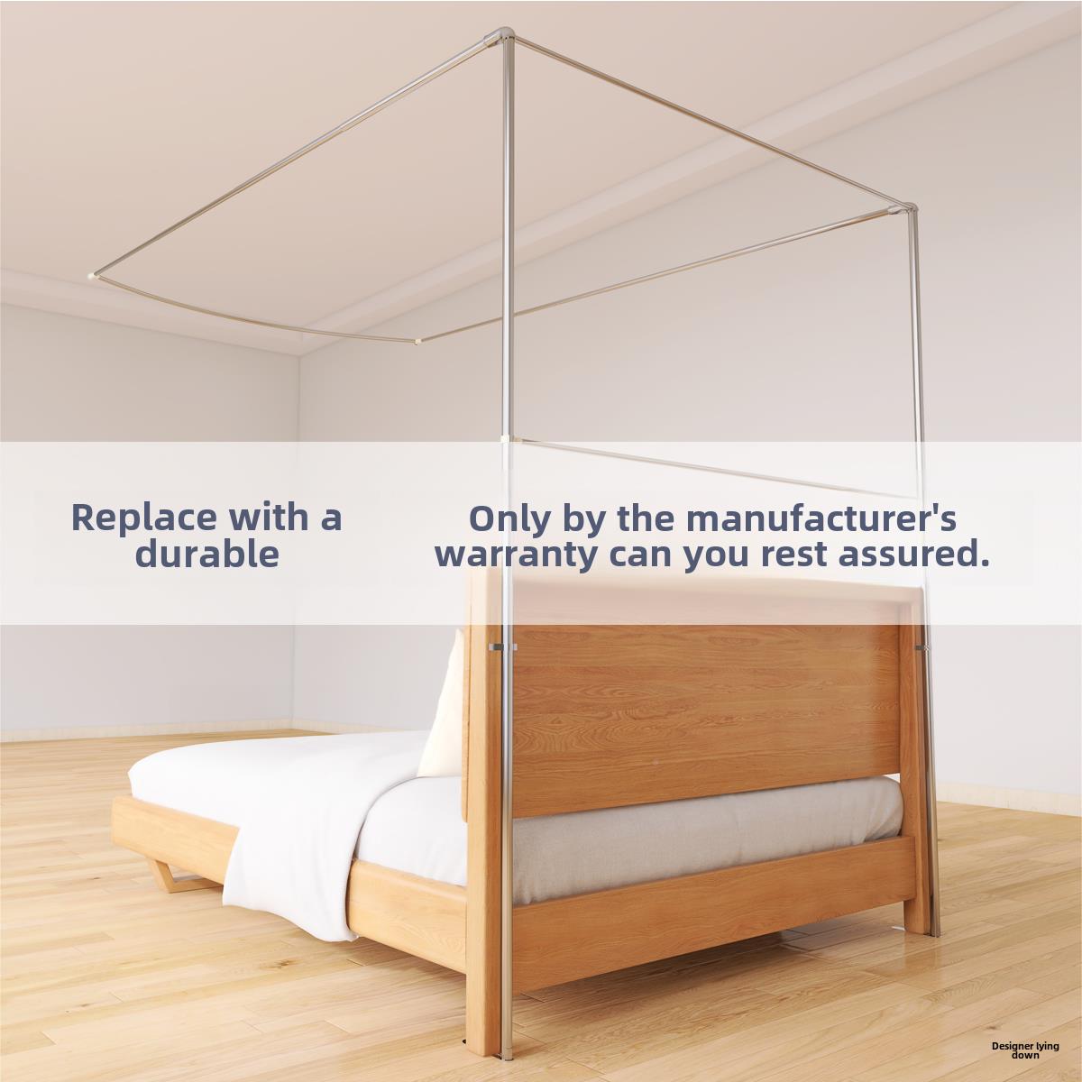 PCS蚊宫曲缩帐三门U加厚两柱立1式不锈钢托架家用简易.5m伸 8m