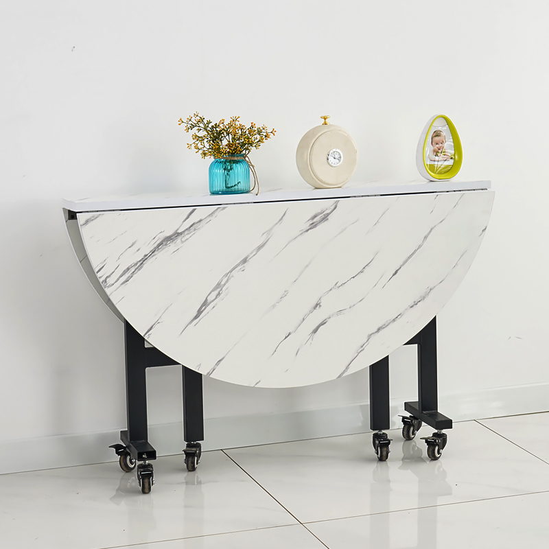 多功能10人餐桌家用简易饭桌酒店大圆桌面饭店可折叠移动吃饭圆桌