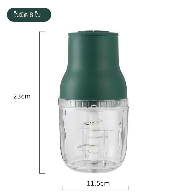 熊贝家1L多功能绞肉机家用玻璃小型切菜器辅食机电动碎肉机碎冰机