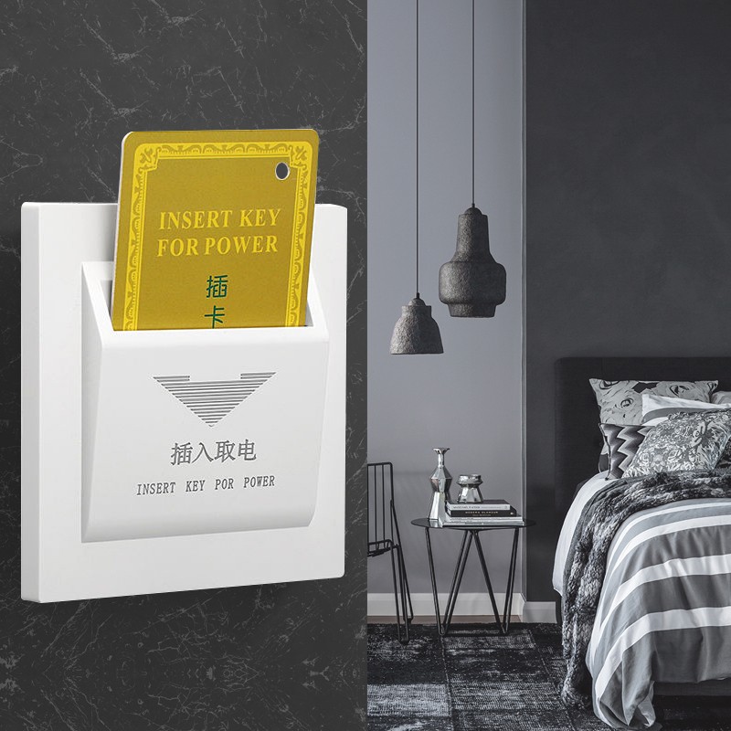 宾馆插卡取电开关延时酒店客房开关面板低频房卡感应取电开关