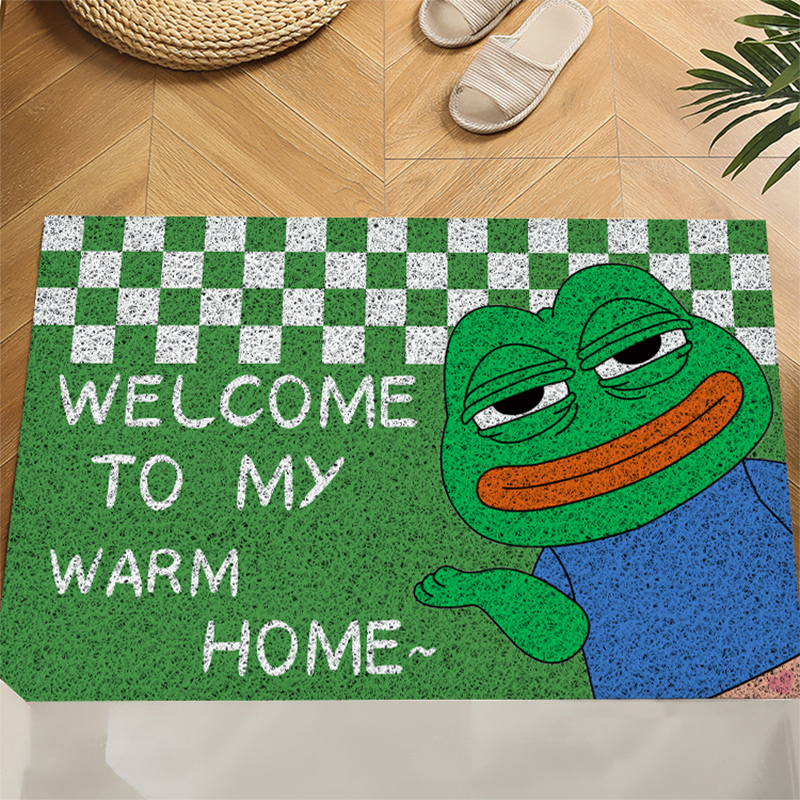 悲伤蛙地垫进入户门口玄关除尘地毯丝圈卧室宿舍浴室防滑吸水耐脏