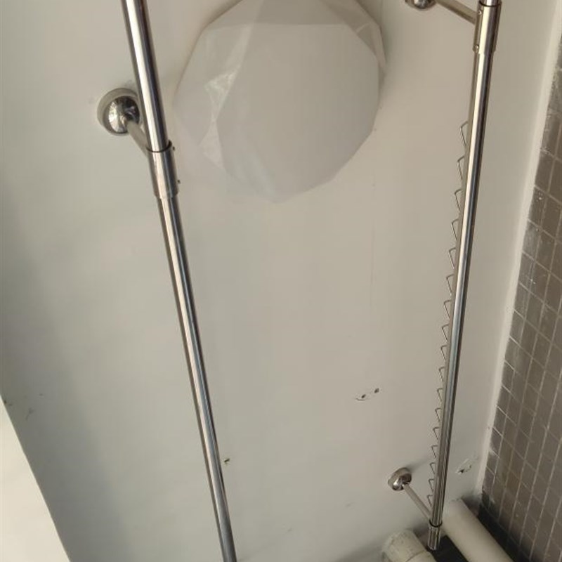 阳台固定式30不锈钢晾衣架波浪防风晒衣架晒衣杆晾衣杆横杆吊杆