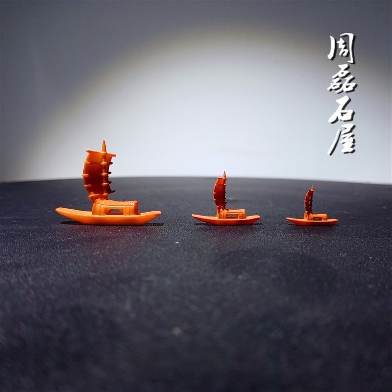 仿真帆船仿古船奇石假山盆景鱼缸沙盘枯山水微景观造景树脂小摆件