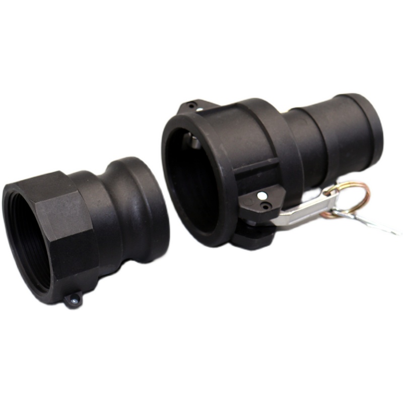 化工管道塑料快速接头PP耐酸碱+C外螺纹宝塔软管接头1寸2寸活接