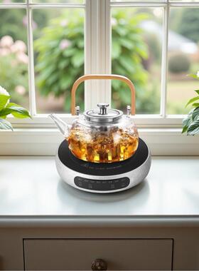 米厨新款1500W电陶炉烧水茶炉智能家用多功能大功率煮茶迷你小型