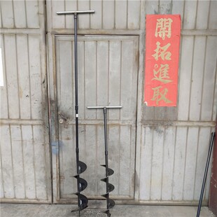 人工手搅掏桩机分接延长管桩掏土机挖桩孔掏泥工具手动螺旋钻孔器