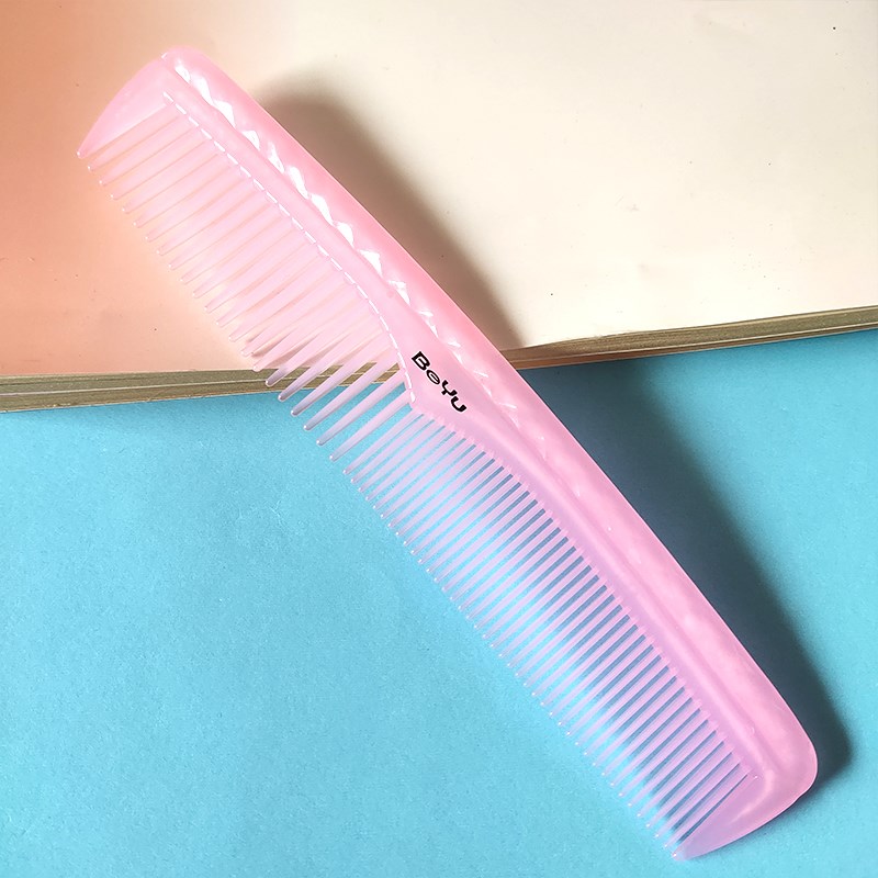 家用加厚糖果色细齿密齿软齿粗细两用熟胶不易断老式塑料梳子女男