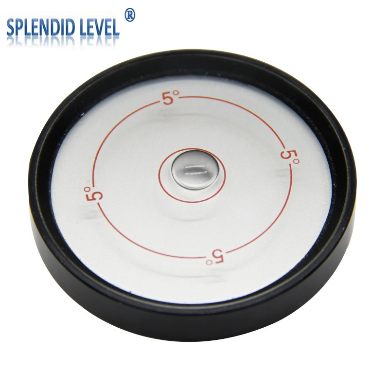 金属万向水平泡010高精度圆形气泡水平仪便携式圆盘水准器