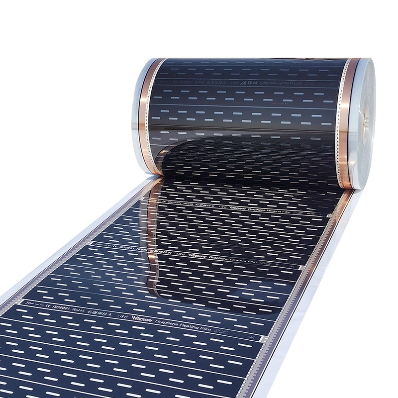 石墨烯电热膜地暖工程电热暖炕床采取暖加发热膜农村电抗家用安装