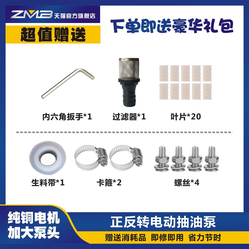 正反转电动抽油泵V2V伏自吸泵油泵直流柴油泵加油机抽油器