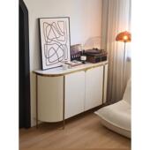 饰柜门厅法式 柜极简装 餐边柜 轻奢玄关柜客厅隔断柜边柜入户鞋 意式