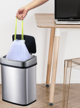 NST纳仕达手提式垃圾袋家用加厚点断式自动收口大号抽绳塑料袋