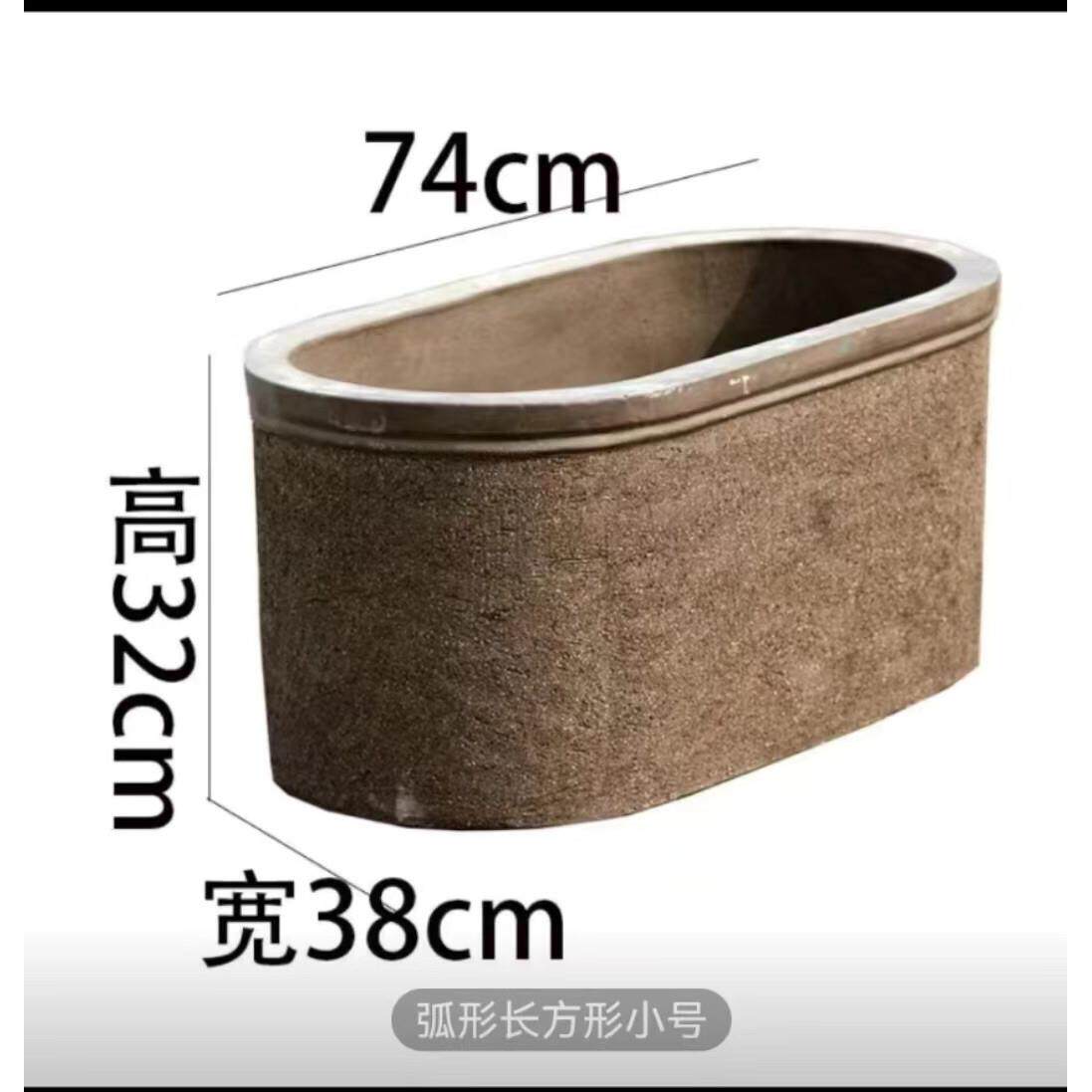 宜兴特大口径种树陶罐简约透气粗陶红陶大花盆陶瓷鱼缸