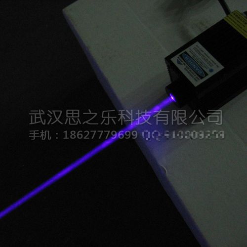 405nm蓝紫光300mW激光器激光头模组大功率点状可调焦雕刻配电源