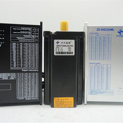 现货86BYG350三相86步进马达含2254ML驱动器套装12NM高速大扭矩