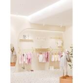 陈列架铁艺纳米金货架简约侧挂组合架 上墙壁挂式 服装 店展示架童装