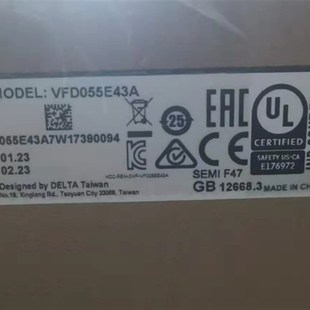 正品 台达变频器VFD055E43A 全新原装 VFD110E43A 等 VFD075E43A