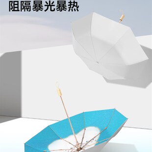 TIME&LOVER双层钛银遮阳太阳伞防晒防紫外线加大晴雨两用女折叠伞