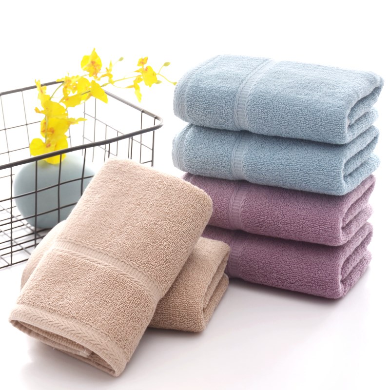 10条装纯棉大毛巾成人家用洗脸巾男女柔软吸水不掉毛团购定制绣字