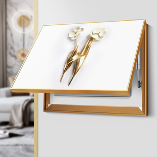 晶瓷画电表箱装饰画总开关装饰画电闸液压支撑杆电表箱遮挡装饰箱