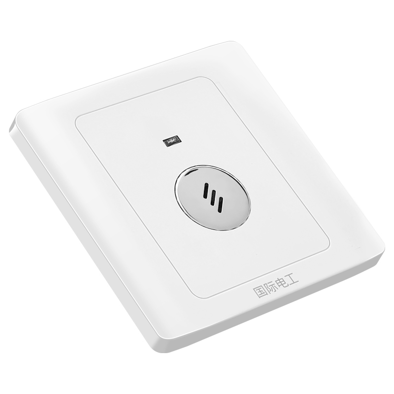 86型暗装二线声光控楼道感应延时白炽节能led灯220V声控开关面板