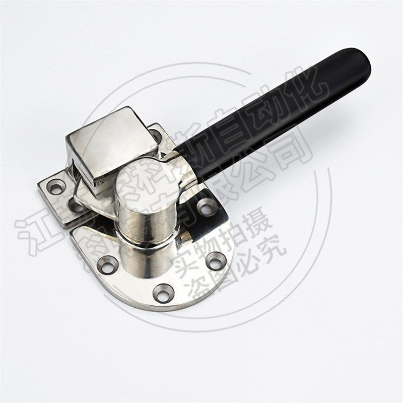 304不锈钢精密铸造旋转迫紧密闭门把手工业设备工程机械密封门锁