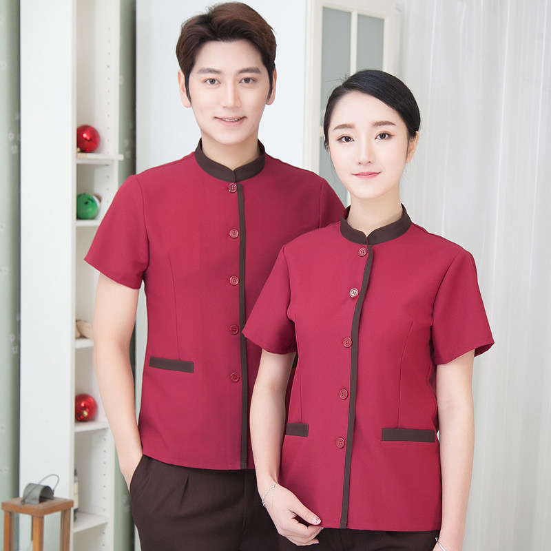 保洁工作服夏装短袖保洁服装女酒店宾馆客房清洁员阿姨PA物业制服