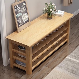 实木换鞋 柜入户门长条凳鞋 架一体进门网红穿鞋 凳 凳门口家用可坐鞋