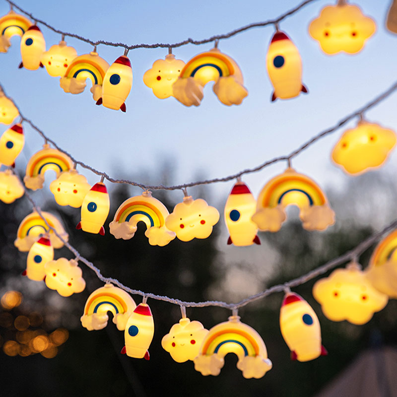 户外露营彩灯闪灯串灯满天星led装饰灯氛围灯天幕帐篷布置星星灯