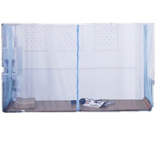 学生单蚊帐上下铺1米1.2米1.5米1.35米床侧开门拉链款 蚊帐高1.9米