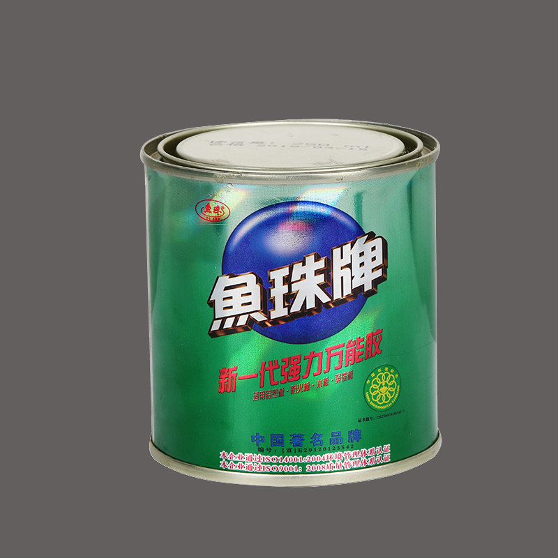 鱼珠牌强力万能胶水橡胶塑料金属皮革喷绘布广告地毯PC木板胶粘剂图片