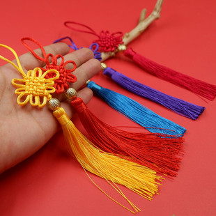 铜珠带珠中国结小号挂件配件手工艺包包挂件挂饰车挂灯笼流苏穗子