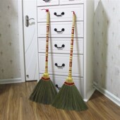 手工编织芒草笤帚无静电软毛扫帚家用扫头发清洁神器镇宅扫把单个