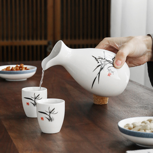 一斤日式清酒壶白酒杯家用小号复古一两分酒器白酒饭店用酒具套装