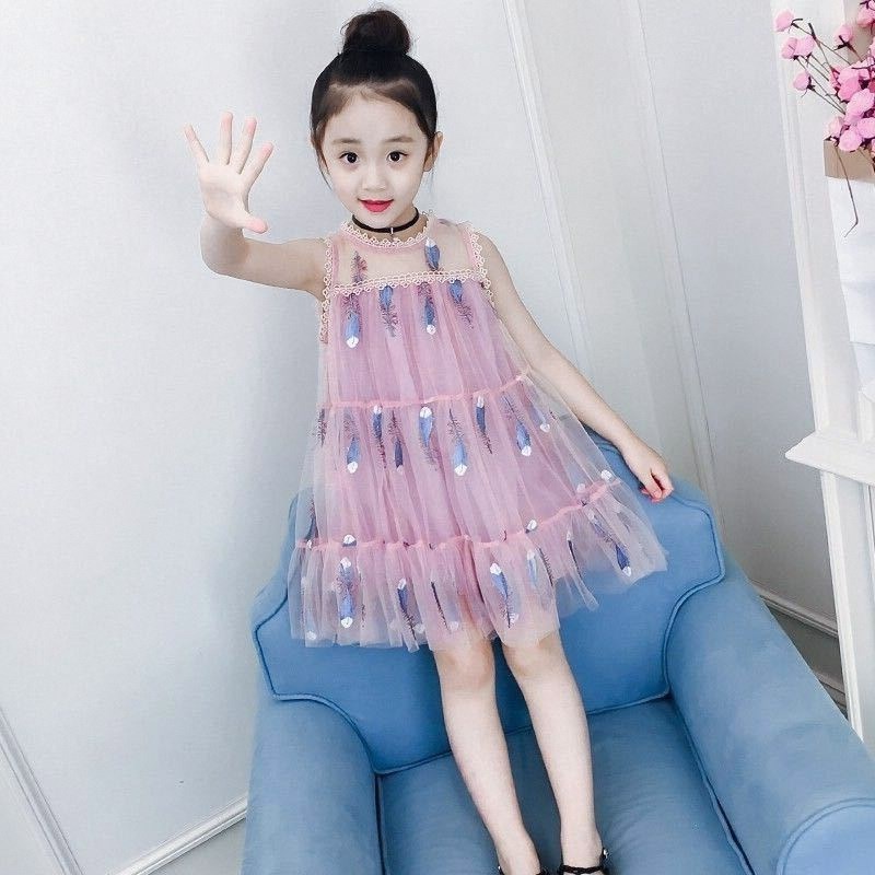 女童装连衣裙纱裙夏季裙子3公主4仙女5洋气6背心裙7小孩子8-9岁10